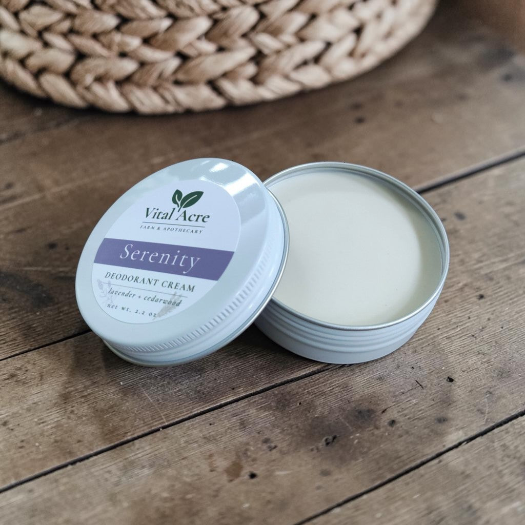 Serenity Deodorant Cream – Aluminum-Free, Baking Soda-Free Tallow Deodorant