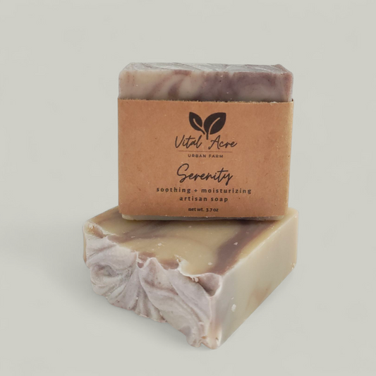 Serenity Soap | Lavender + Cedarwood | Coconut oil free