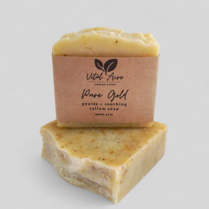 Pure Gold Face Bar | Tallow Soap