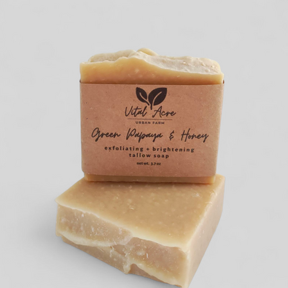 Green Papaya & Honey | Tallow Soap