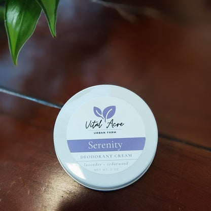 Serenity Deodorant Cream – Aluminum-Free, Baking Soda-Free Tallow Deodorant