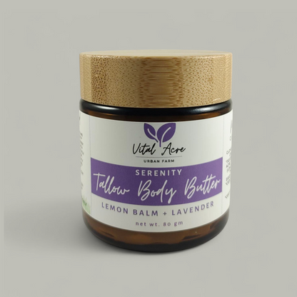 Serenity Tallow Body Butter | Lavender + Lemon Balm