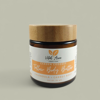 Garden Goddess Tallow Body Butter | Calendula + Carrot Root