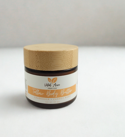 Garden Goddess Tallow Body Butter | Calendula + Carrot Root