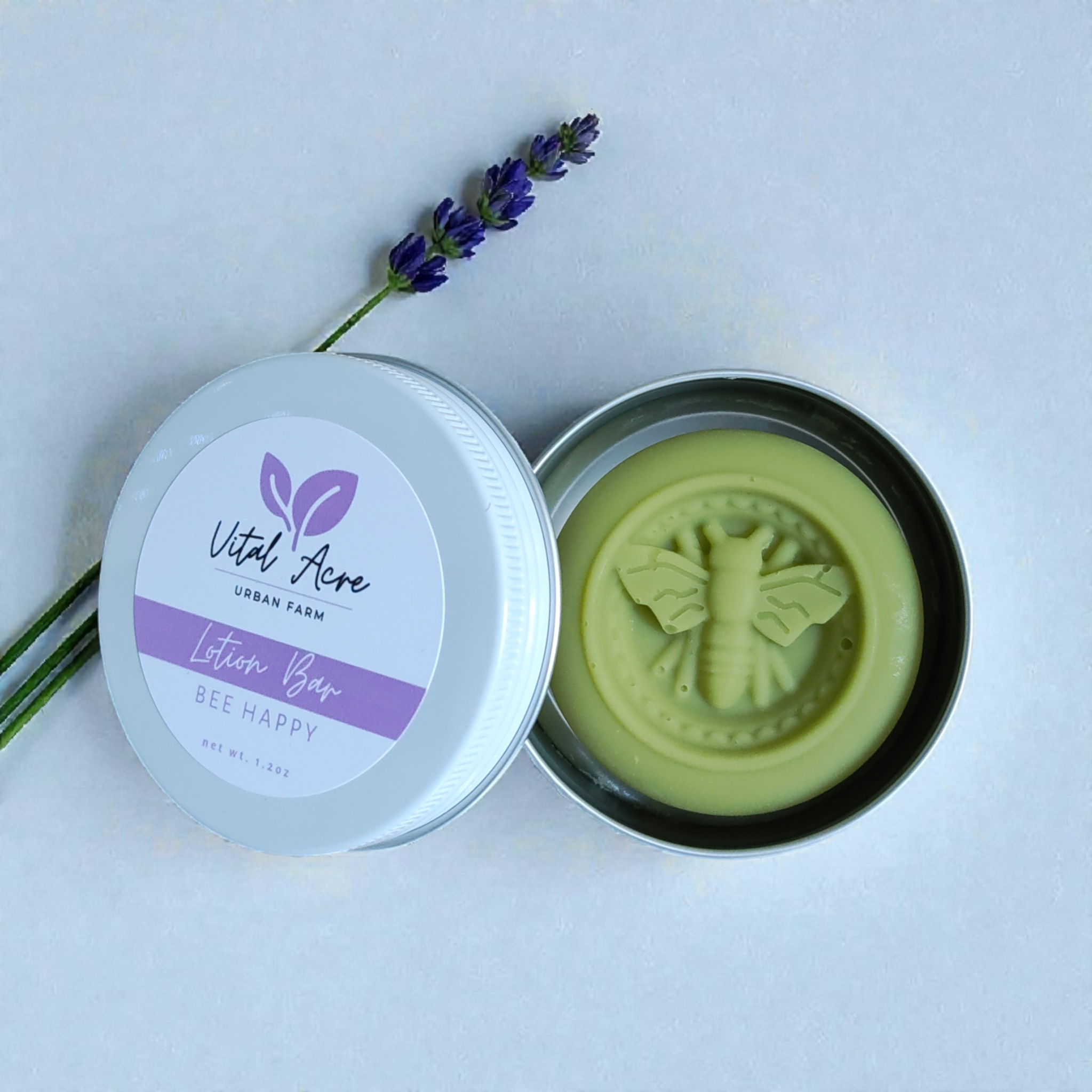 Bee Happy Solid Lotion Bar – Vital Acre Urban Farm